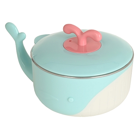 Термотарелка Pituso 300 мл Light blue (Голубой) YHY016 Гол