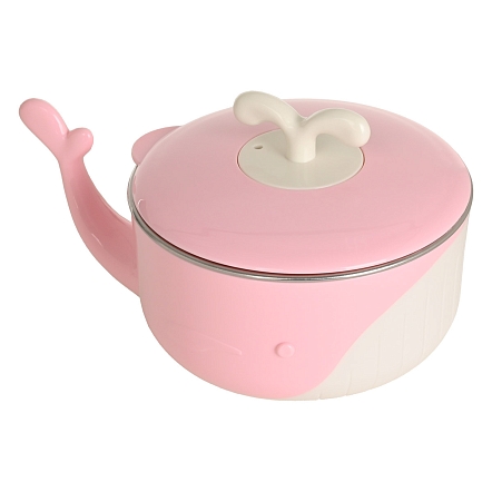 Термотарелка Pituso 300 мл Pink (Розовый) YHY016 Роз