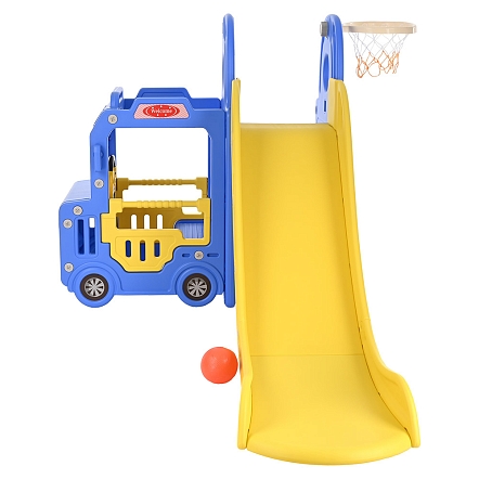 Горка Pituso Cute Truck с баскет.кольцом Blue/Голубой UN-BS02-blue