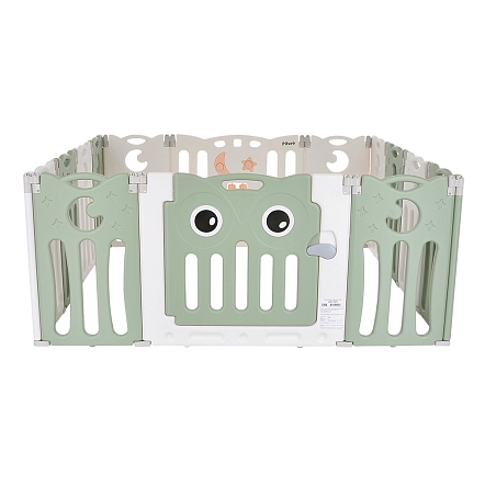 Детский манеж-ограждение Pituso Сова Зеленый/белый L-ZDWL04-green