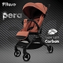 Коляска детская Pituso Pera (прогулочная)Coffee/рама carbon/PU X-33/Coffee