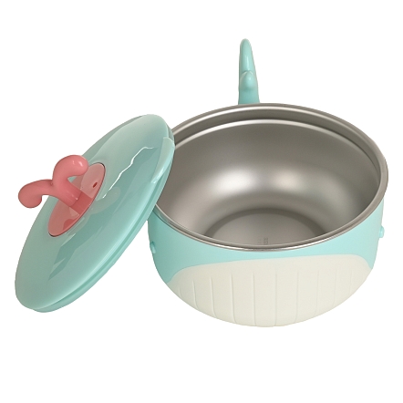 Термотарелка Pituso 300 мл Light blue (Голубой) YHY016 Гол