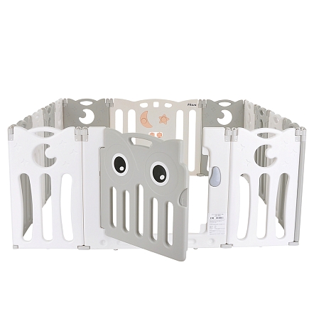 Детский манеж-ограждение Pituso Сова Серый/белый L-ZDWL04-grey
