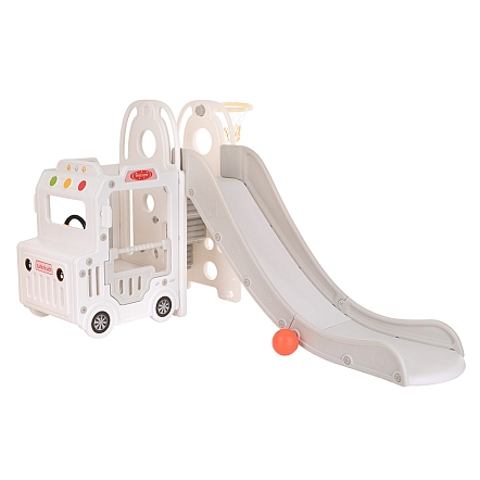Горка Pituso Cute Truck с баскет.кольцом White/Белый UN-BS02-white