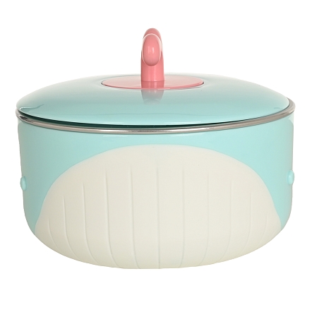 Термотарелка Pituso 300 мл Light blue (Голубой) YHY016 Гол